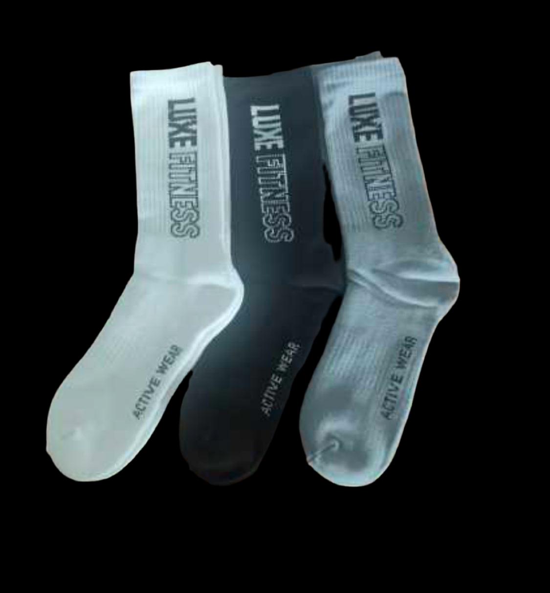 Luxe Fitness Crew Socks